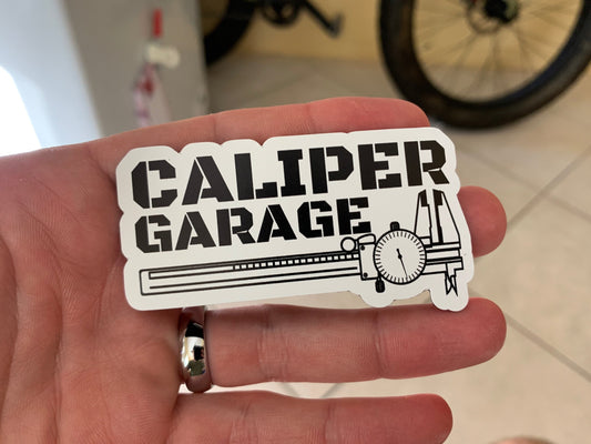 Caliper Garage Sticker